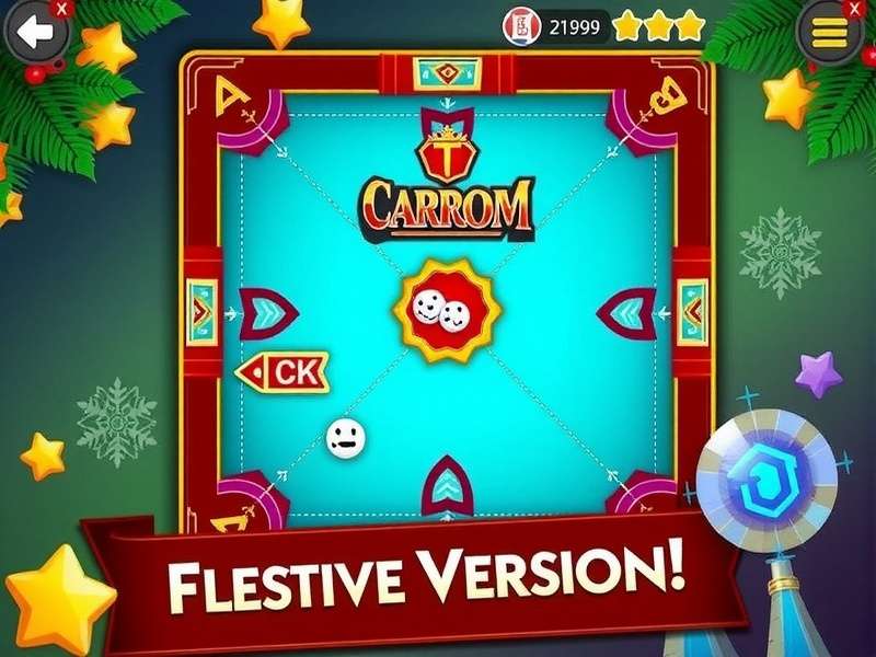 Carrom Diamond King Festive Version